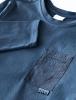 T-shirt Uni Poche Couleur : 61-bleu marine